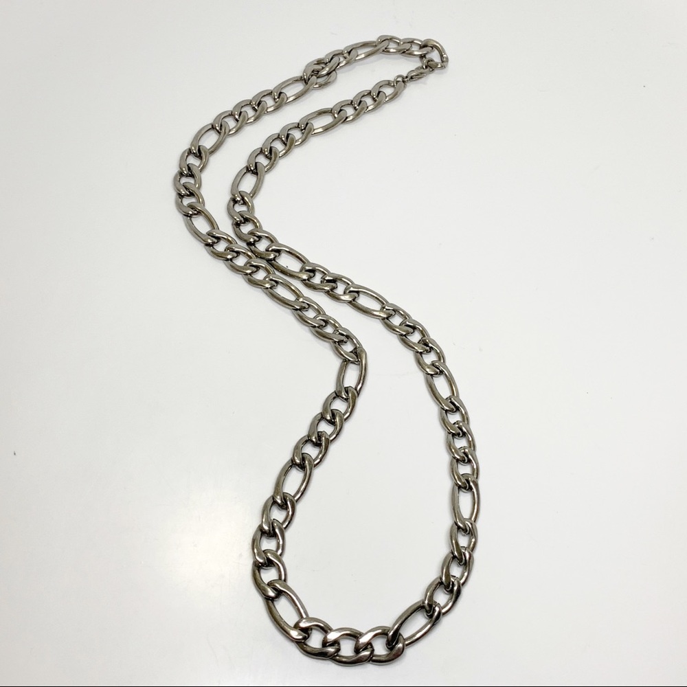 Hip Hop Silver Filigro Chain Men Necklace 30 Inch